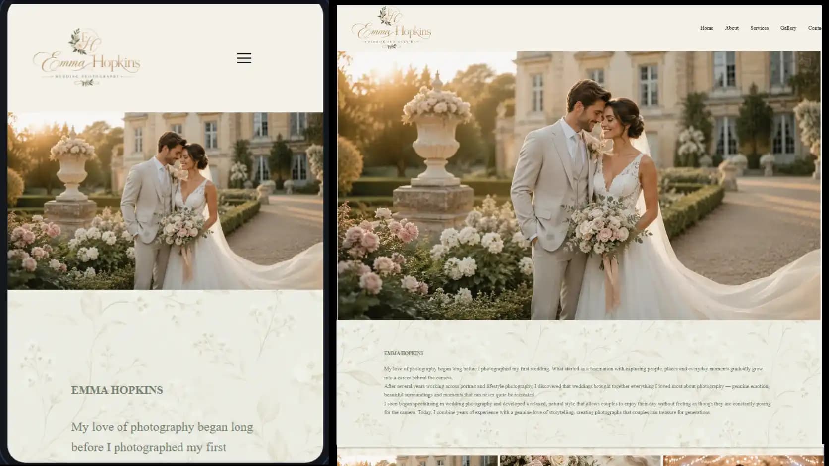 Pixilime template 4 shown on desktop and mobile