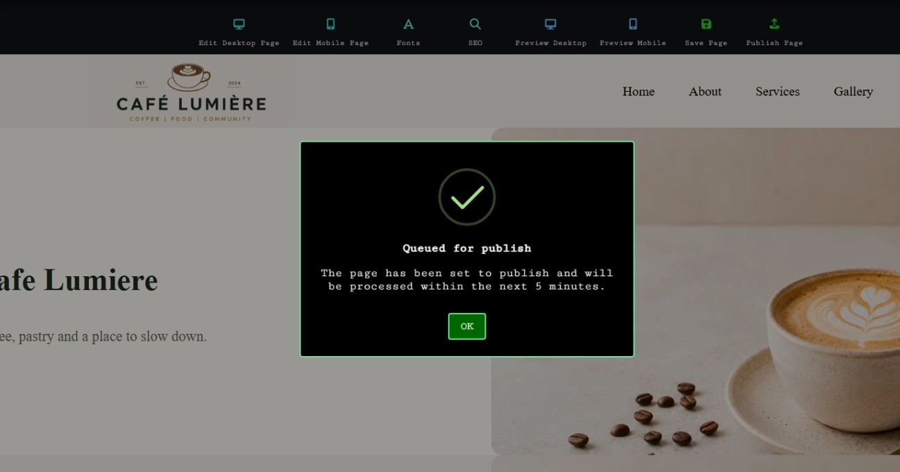One-Click Publishing